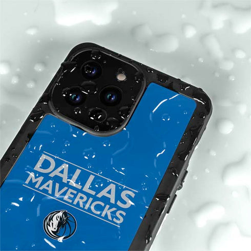 NBA Dallas Mavericks Standard - Light Blue iPhone 15 Pro Waterproof Case